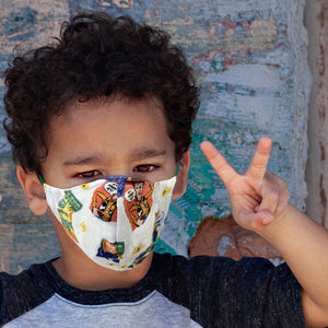 Kids Reusable Face Mask- multi layer cotton w/HEPA filter