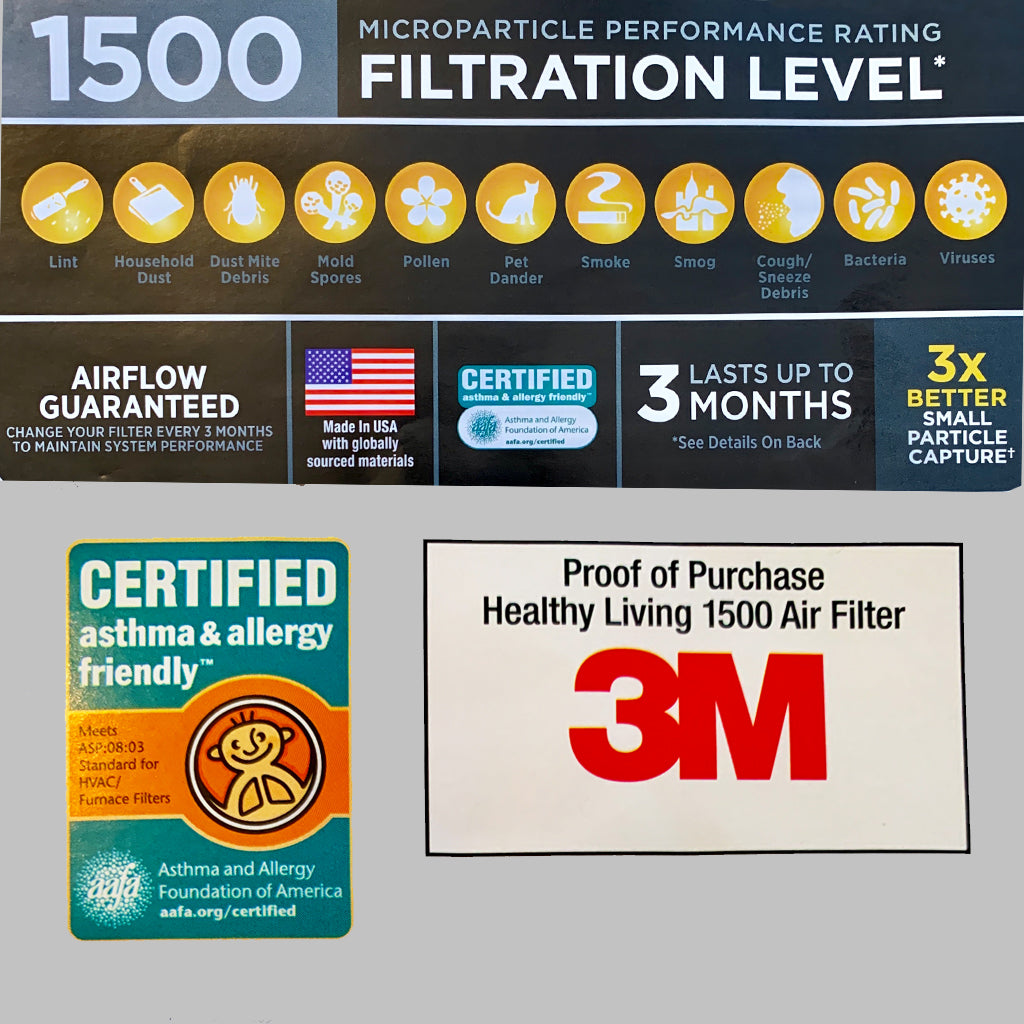 HEPA Face Mask 3M Filtrete Filters- 3 per pack