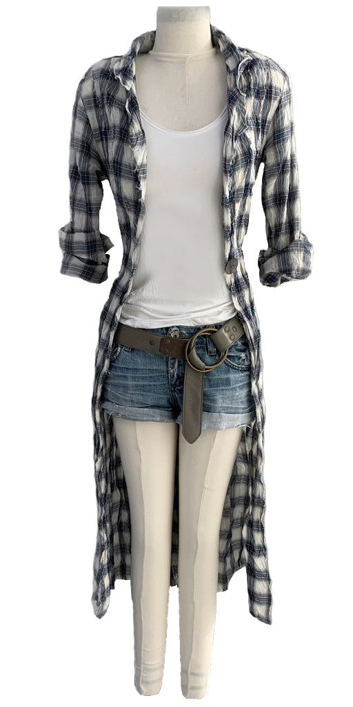 Long Shacket in Plaid
